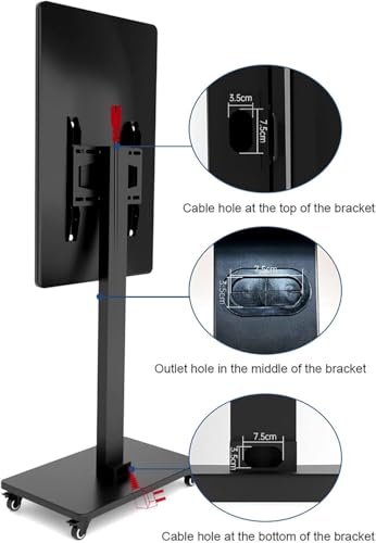 Soporte móvil para TV de 32-65 pulgadas con ruedas miniatura 4
