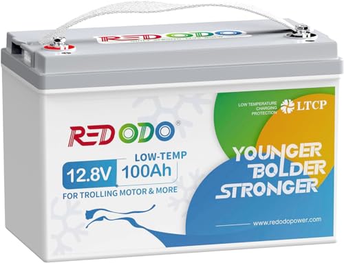 Image of Redodo 12V 100Ah LiFePO4 Battery with Low-Temp Protection, Group 31 Lithium Battery Built-in 100A BMS, 4000+ Deep Cycles, 10-Year Lifetime, Ideal for Trolling Motor, Boat, RV, Off Grid in Cold Areas