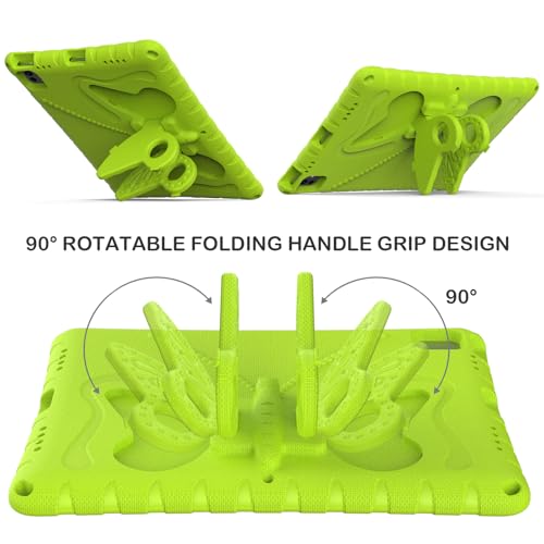 Étui enfants compatible iPad 12.9 coque antichoc EVA vert - 4