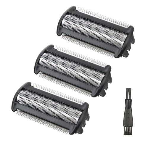 Paquete de 3 cabezales de repuesto BG5025 compatibles con Philips Norelco Bodygroom 7000, cabezales de lámina de repuesto Bodygroom para BG5025, BG7030, BG7040, BG2030, BG2040, uso en seco y húmedo