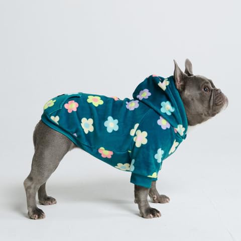 Image of Spark Paws Dog Hoodie - Premium Dog Sweater for Small, Medium, and Large Dogs | Warm Outfits for French Bulldogs, Pitbull, Puppy, Winter Jacket Alternative - Daisy - M