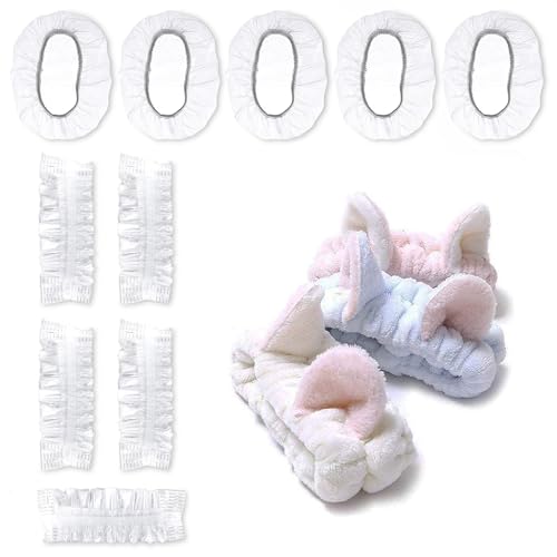Spa Ear Covers for Shower 200Pcs Makeup for Women -Disposable Ear Covers