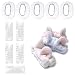 Women's Cute Cat Ears Headbands Pack Of 3 Colors, Soft Spa Makeup Fashion Plush Hairband, Cosplay, Hair Accessory By Keklle