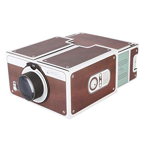 Creative Mini Smart Phone Projector, Mini-generatie Mini DIY Home Portable Smart Mobile Phone Projector Home Cinema, DIY Karton Projector Family Entertainment Projective Device - Image 7