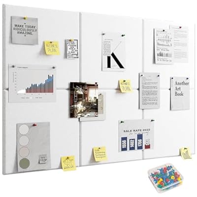 Kongming 6 piezas Corcho Pared autoadhesivo con 40 Bichos, 9 mm de grosor Tablero de Corcho para Fotos, 30 * 30cm Paneles decorativos para Pared Hogar Oficinas Escuela (blanco) | Ya disponible en tu tienda friki favorita! En mundofriki.es!