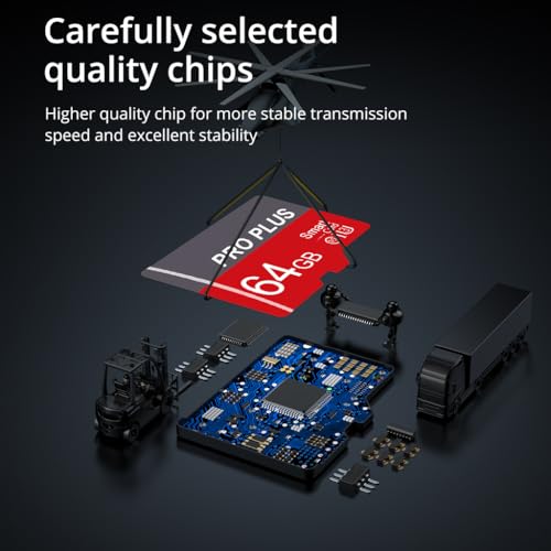 Bliksem 2 Pack Micro SD Card 64GB with SD Adapter, High Speed Memory Card, UHS-I C10 A1 U3 Memory TF Card for Tablet/Mobile Phone/Camera/Car... - Image 3