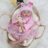 CHAREX Lifelike Reborn Baby Dolls - 20 Inch Realistic Newborn Baby Doll Soft Body Real Life Baby Dolls Girl with Accessories Gifts Toy for Kids Age 3 + & Collection