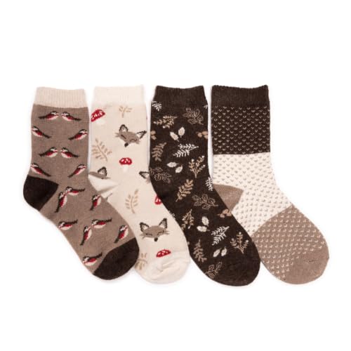 Image of MUK LUKS Women's Holiday 4 Pair Pack Socks