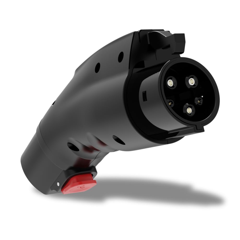 Tesla to J1772 Adapter, Heavy Duty NACS to J1772 Adapter with Screen, 60 Amp 250V EV Charger Adapter for Tesla High-Power Connectors, Destination/Mobile Chargers(Except Tesla Superchargers)