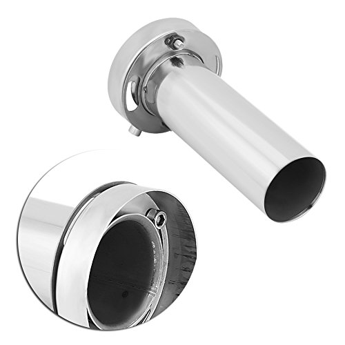 Universal Auspuff Schalldämpfer Simons Universeller Auspuff Leise Schalldämpfer Edelstahl Hochglanz Split 63mm Smoothflow Auspuff Schalldämpfer