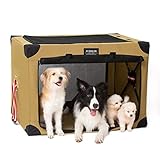 PUMBLER Hundebox Faltbar Hundetransportbox Auto Hundetasche Transporttasche Tragbar und Weich, Maschinenwaschbar,große hunde-37.5 Zoll(XL) 95x66x66cm