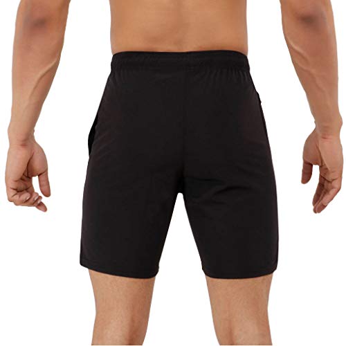 Image of NEVER LOSE Men's Lightweight Performance Training Shorts with Quick-Dry Fabric for Running, Gym and Everyday Workouts