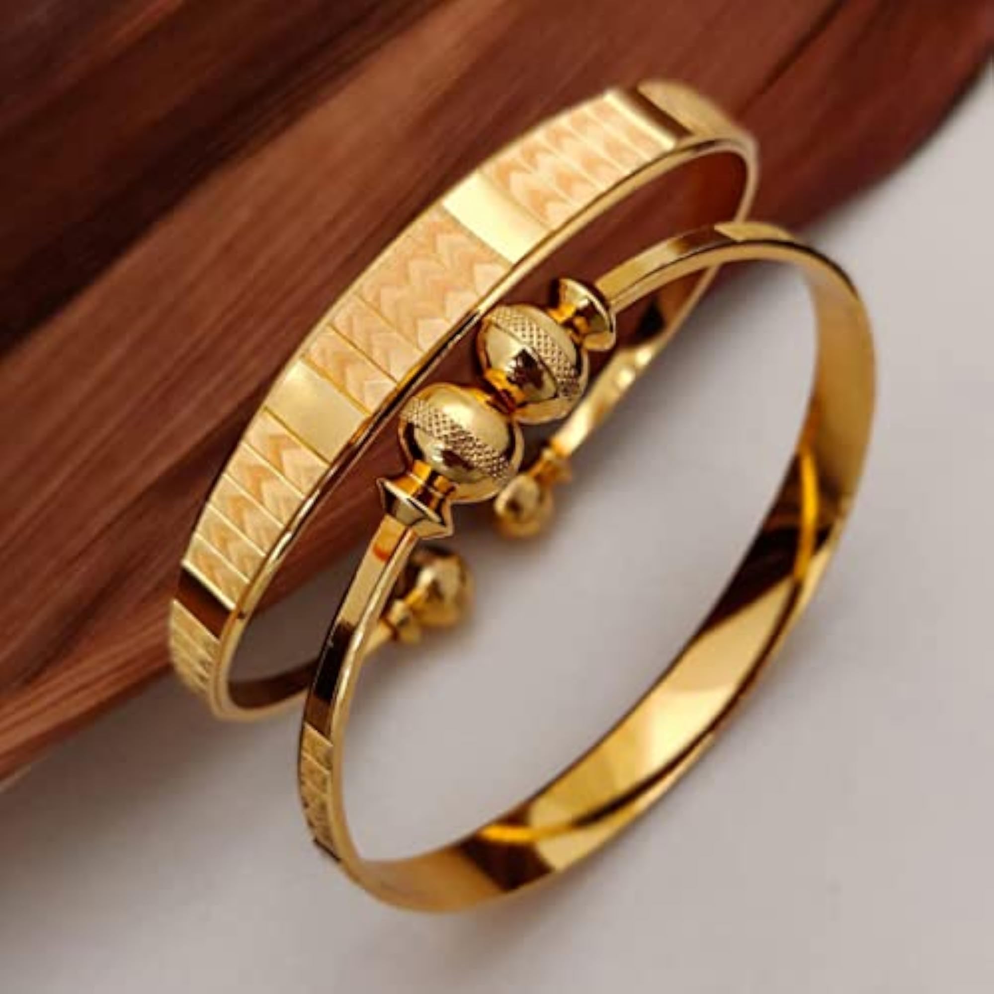 Elegant 18k Plated Bracelet Bangle, Size