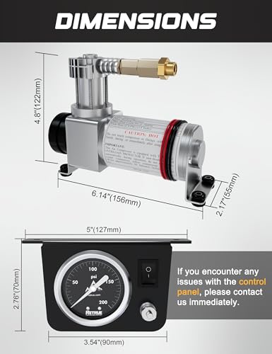 Image of RETRUE Onboard Air Compressor System Universal Air Bag Compressor Kit
