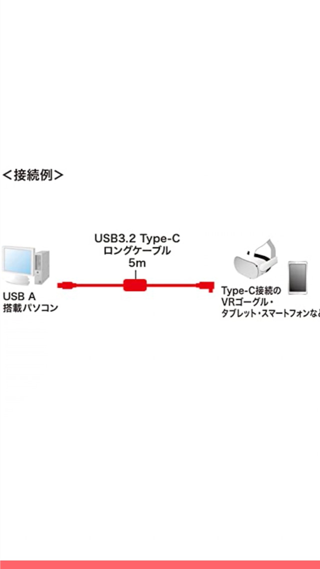 Amazon.co.jp: サンワサプライ(Sanwa Supply) USB3.2 A-TypeCロング