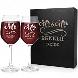 Mr and Mrs Wine Glasses