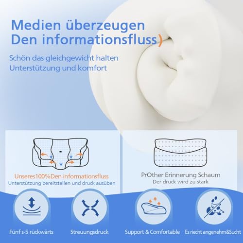XJIANFU Memory Foam Kissen,Orthopädisches Kopfkissen,...