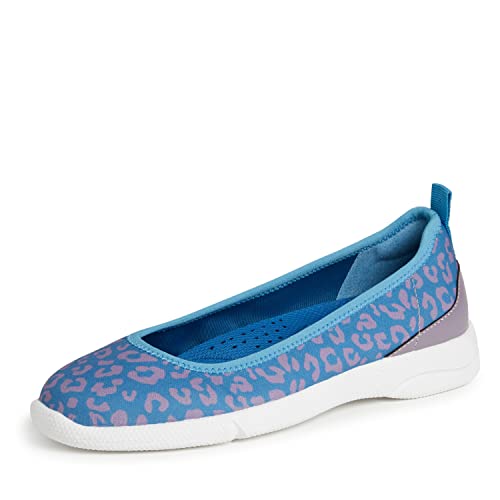 Ballerines plates motif léopard bleu 40 EU légères et souples