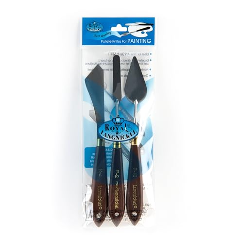 Couteaux de peinture en acier souple Royal pour mélanger la couleur sur toile