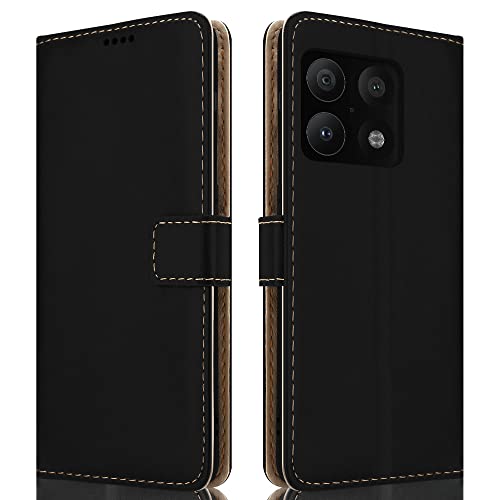 HSP - Funda para OnePlus 10 Pro 5G (función atril, función atril, cierre magnético, funda de piel sintética, resistente a los golpes, función de carga inalámbrica, color azul Cover