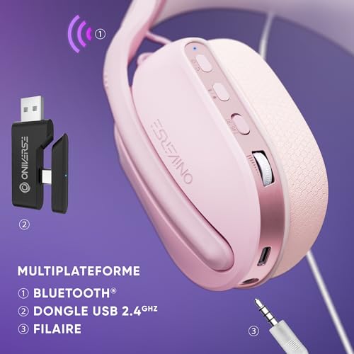 Auriculares inalámbricos Polaris para Switch 2 y PC con LED 3
