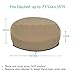 SunPatio Heavy Duty FadeStop Outdoor Round Daybed Cover 75 Inch, Patio Day Bed Sofa Cover Waterproof, All Weather Protection Round Canopy with Taped Seam, 75