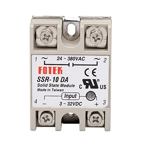 Relé de estado sólido SSR-10DA 25DA 40DA 50DA 60DA 100DA con radiador de aluminio para fábricas