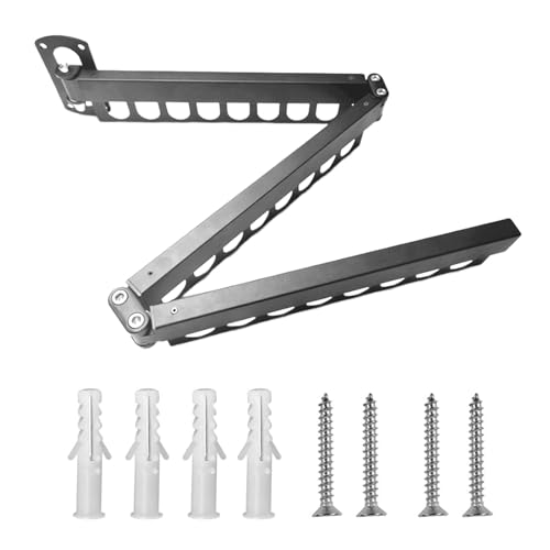 Jinyilwn Estante de secado de ropa, plegable, para interiores, estante de secado, colgador de lavandería, ahorro de espacio, fuerte capacidad de carga para balcón y baño