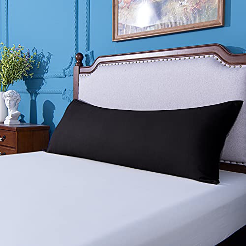 Image of NTBAY Body Microfiber Pillowcase, 1 Pack, 20 x 54, Black