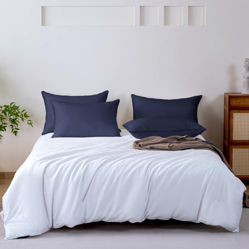 GOHOME Pillows King Size Set of 4 - Bed Pillows for Sleeping 4 Pack, Cooling Supportive Hotel Pillows with Premium Soft Down Alternative Fill for Side Stomach and Back Sleepers