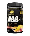 PVL EAA+BCAA COMPLETE – Essential Amino Acid Supplement with BCAAs, Electrolytes & B-Vitamins – Pre, Intra or Post Workout Powder – Keto & Vegan Friendly – Tropical Punch, 30 Servings
