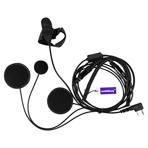 abcGoodefg Full Face Moto Motorcycle Bike Helmet Earpiece Headset Mic Microphone for Kenwood