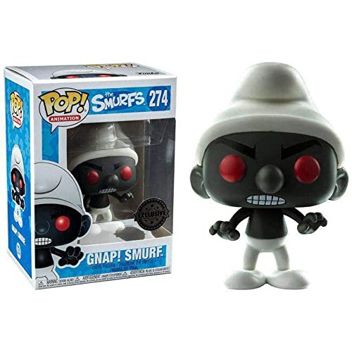Funko Figura Pop The Smurfs Black Smurf Exclusive, Solid, Multicolor, 9 Cm (21356)