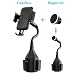 VABSCE Cup Holder Phone Mount, Universal Adjustable Gooseneck Cup Holder Cradle Car Phone Magnetic Mount Compatible with iPhone Xs Xs Max X 8 7 Samsung Galaxy S9 S8 S7 Note8 Note9 Huawei HTC LG