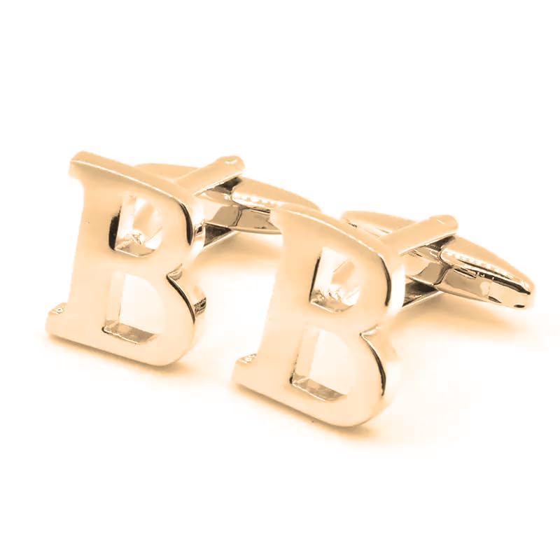 moskai Personalized Men's Silver Alphabet Cufflinks, Customised Initial Cuff Links for Wedding, Business, Formal Wear, Gifts, Formal Wear Accessory-picture-17