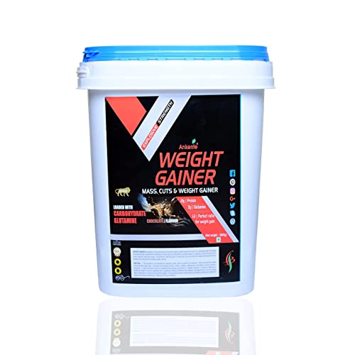 Image of Ankerite Weight Gainer Supplements for Men and Women | Protein Powder for Men Muscle Gain | Mass Gainer 5kg | Chocolate Muscle Gainer with High Calorie.