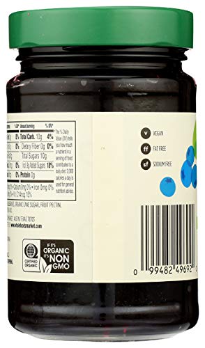 Image of 365 by Whole Foods Market, Organic Wild Blueberry Fruit Spread, 17 Ounce (Pack of 2)