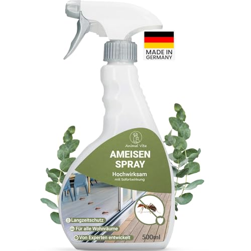 Ameisenspray 500 ml - Hochwirksames Anti Ameisen Spray - Mittel gegen Ameisen mit Sofortwirkung für Innen & Außen Laborgeprüft und zuverlässig