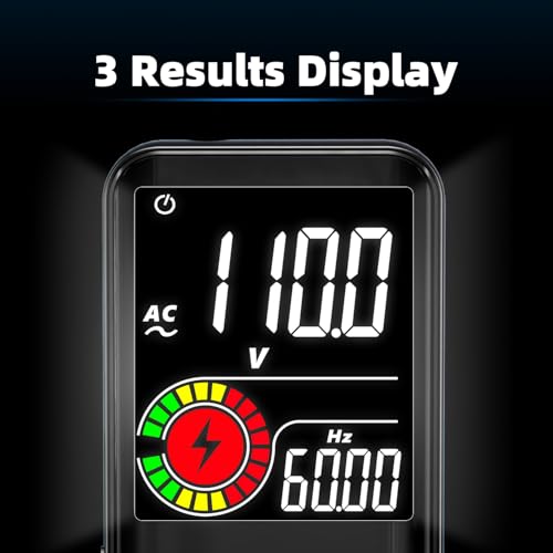 Image of BSIDE Digital Multimeter Color LCD 9999 Counts Auto-Ranging Voltmeter Capacitance Resistance Continuity Frequency Diode Duty Cycle Live Check Voltage Tester with Flashlight