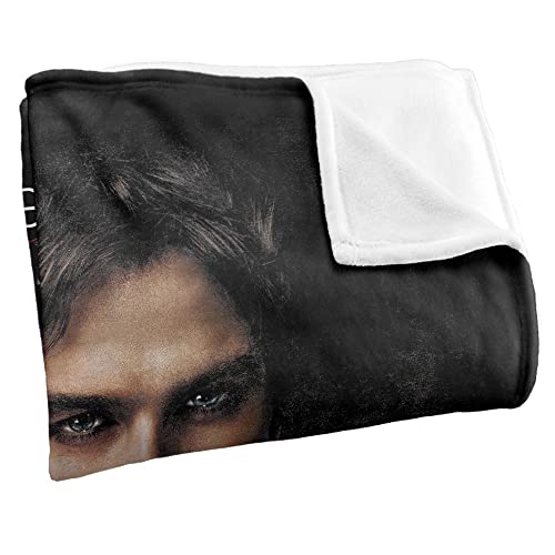 Plaid Vampire Diaries Damon cadeau idéal fan série couverture douceur 152x127