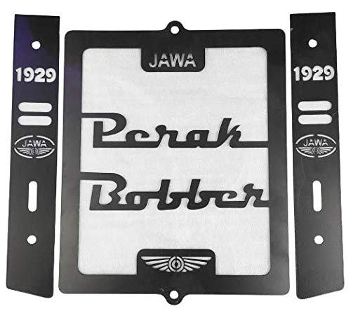 Image of Motorcycle Radiator Guard Protector Grill for (JAWA PERAK Black)