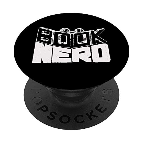 Book Nerd - Love to Read - Reader Reading Books Lover Quote PopSockets PopGrip: Agarre intercambiable para Teléfonos y Tabletas
