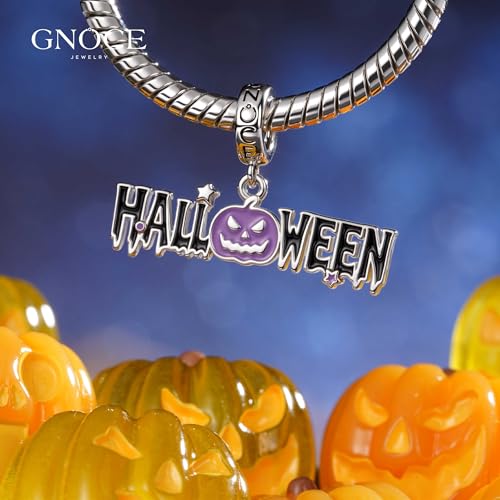 Image of GNOCE Halloween Charm Bracelet Fit Pandora Beads for Women Gift