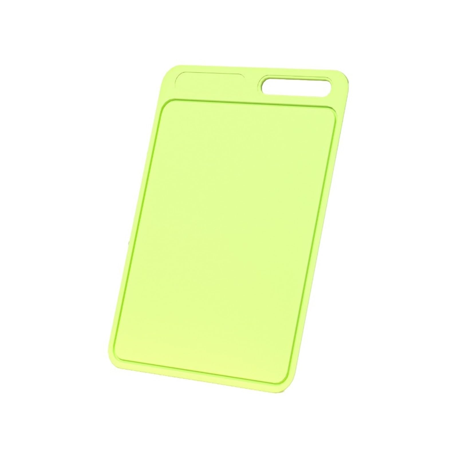 Tabla De Silicona Tabla de cortar de silicona colgante, tabla de cortar cuadrada antideslizante, tabla de cortar suave a prueba de moho, preparación de alimentos(Green)