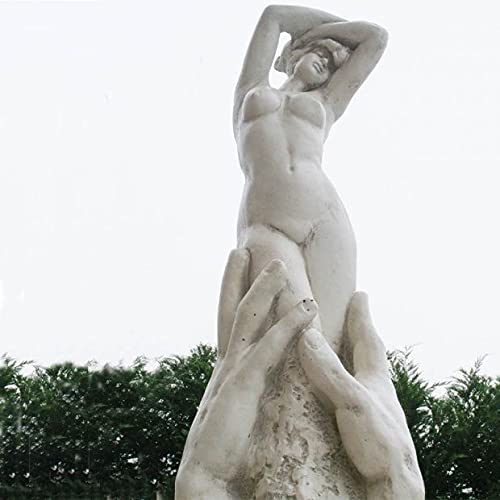 pompidu-living Estatua de la creación H 74, color negro sellado Cover