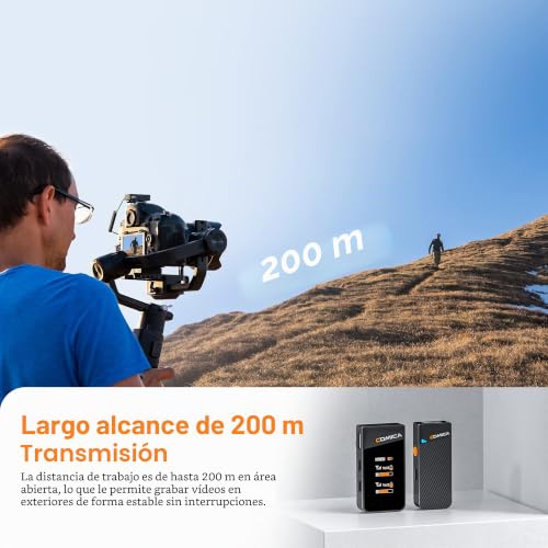 Micrófono inalámbrico Lavalier COMICA Vimo C1 para PC, videocámara y streaming en directo 7