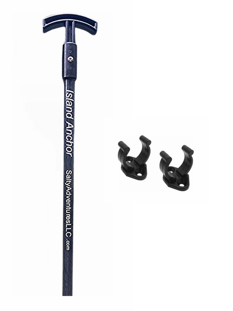 Island Anchor - 1" x 8' - Shallow Water Anchor Pole : Built for Larger Boats : Securely Anchor on the Beach, Sandbar or in Shallow Water