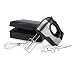 Hamilton Beach 6 Speed Hand Mixer with Quickburst, Storage Case, Bowl Rest (62647), 300W Peak Power, Stainless Steel