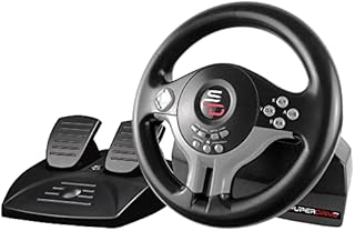 Superdrive - Racing Steering Wheel Driving Wheel SV200 with pedals and shift paddles for Nintendo Switch - PS4 - Xbox One - PC