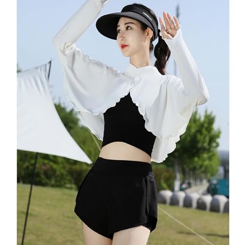 Women's Cooling Shawl Sun Cape Cloak UV Protection Cooler Shrug Neck Sun Protection Arm Sleeves with Finger Hole2